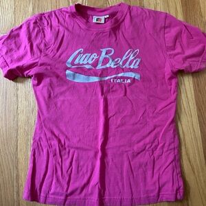 Pink graphic tee